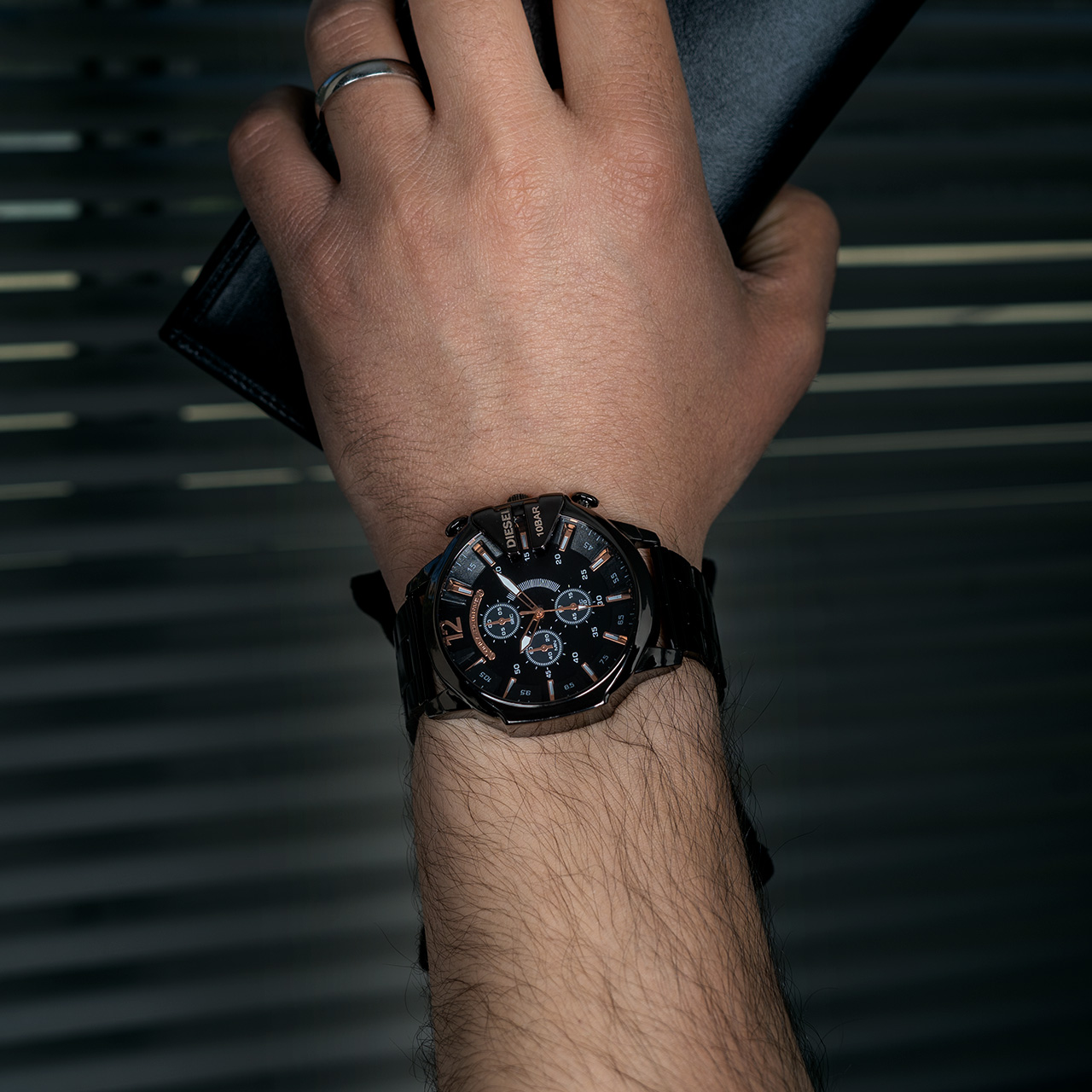 ساعت مچی DIESEL مردانه مشکی صفحه مشکی مدل U700