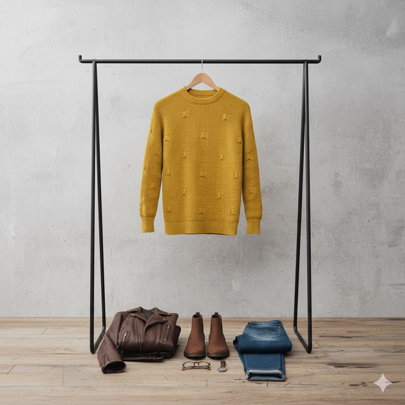 پلیور زاپ دارخردلی مردانه مدلDeta