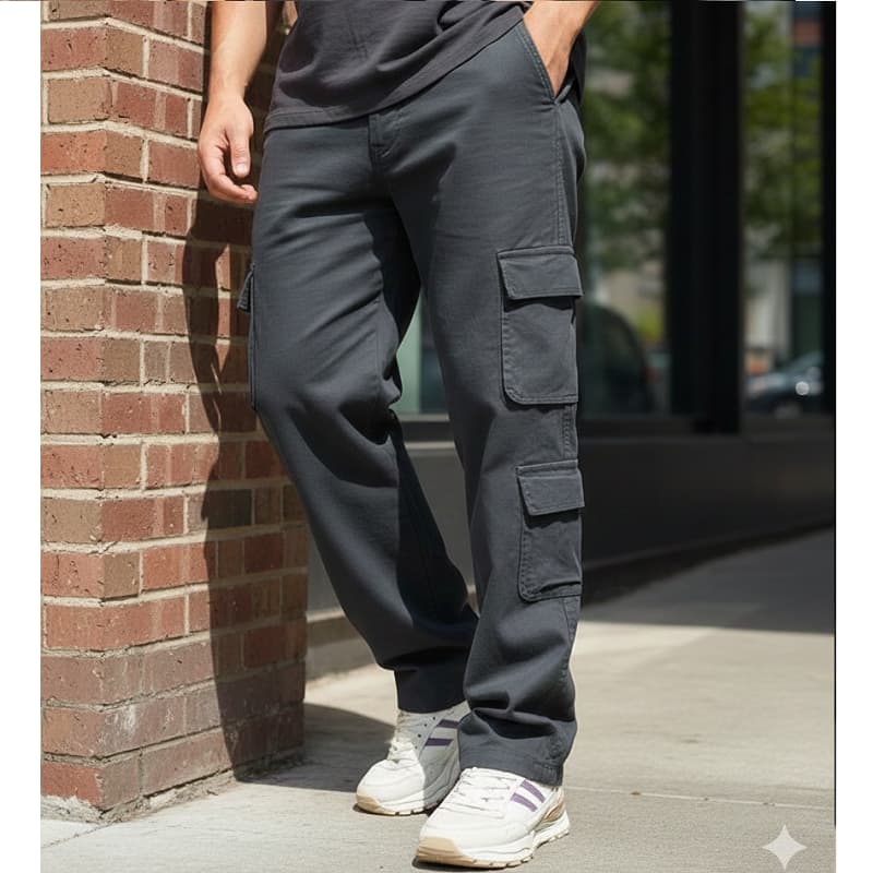 شلوار شش جیب مدل Reza-دودی